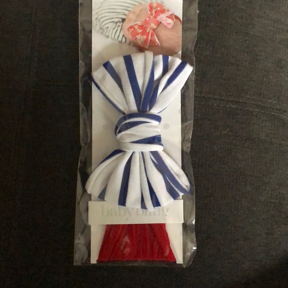 baby bling jersey bow